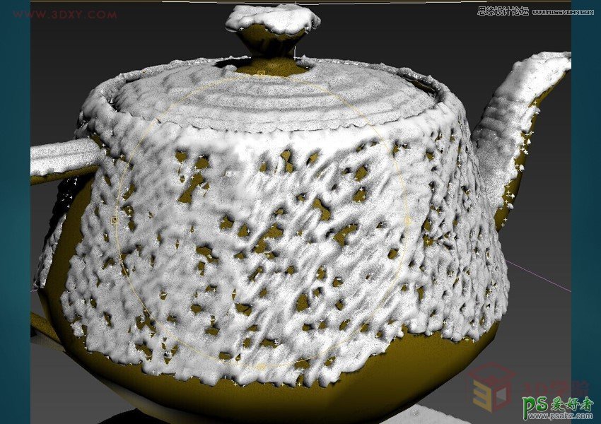 利用3DMAX中的粒子流打造逼真的积雪效果图