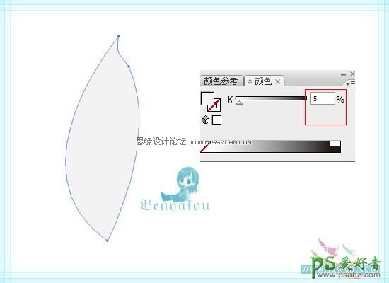 利用Illustrator网格工具制作唯美意境效果的梦里花开图案