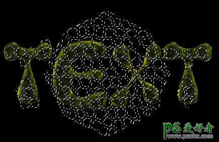 PS文字特效教程：制作乌龟壳纹理绿色特效文字