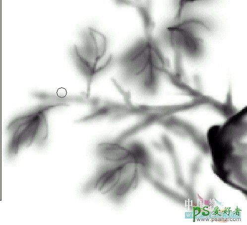PS鼠绘教程：手绘一幅漂亮的水墨画野菊图实例教程