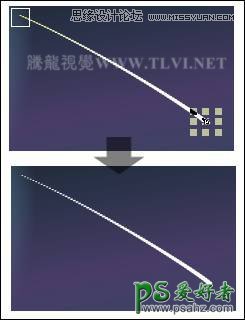 CorelDRAW手绘一幅在月圆之夜天空中飞逝的流星场景效果图