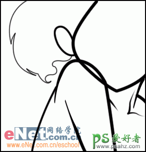 PS鼠绘教程：QQ头像制作，设计可爱的黑白女生QQ头像，黑白可爱QQ