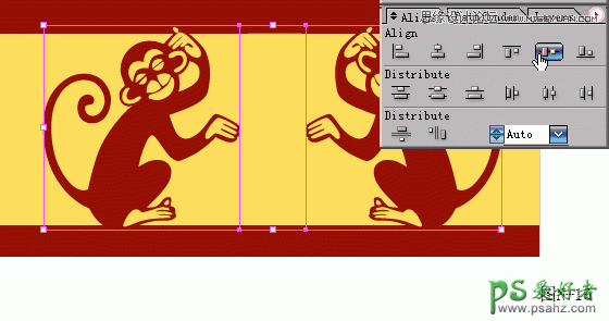 Illustrator新年贺卡设计教程：制作红色风格的猴年贺卡图片