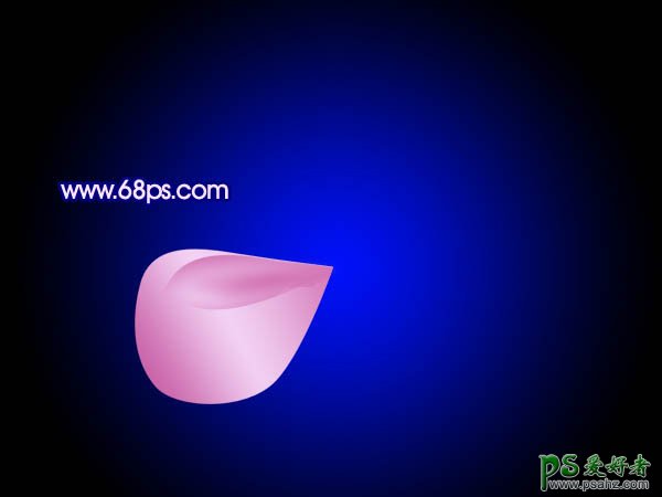 PS实例教程：制作漂亮的粉色水晶桃花失量素材图片