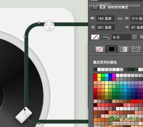 Photoshop手工制作立体质感的音乐光碟图标，勃朗风格音乐ICON图