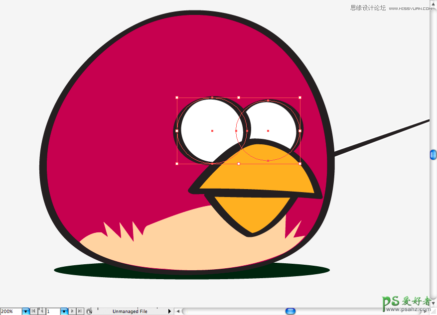 Illustrator手绘疯狂的小鸟搞笑场景图片，愤怒的小鸟恶搞场景特