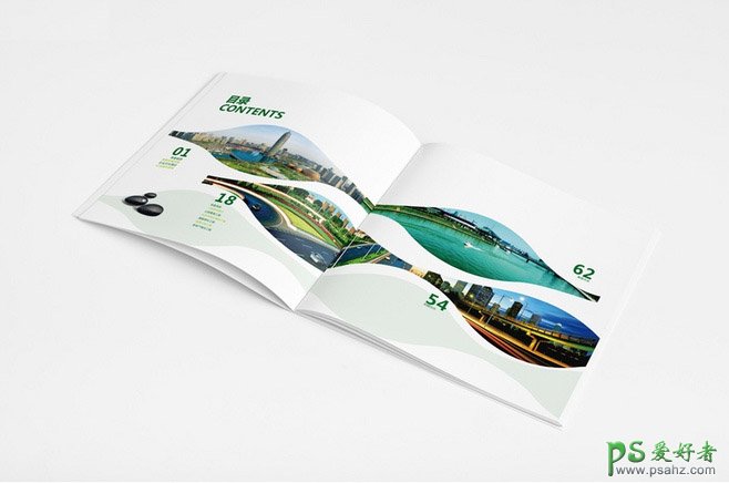 园林绿化公司精美的画册设计作品，园林景观设计宣传画册作品欣赏