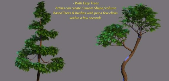 Gumroad Easy Treez(maya灌木丛树干动画生成插件)