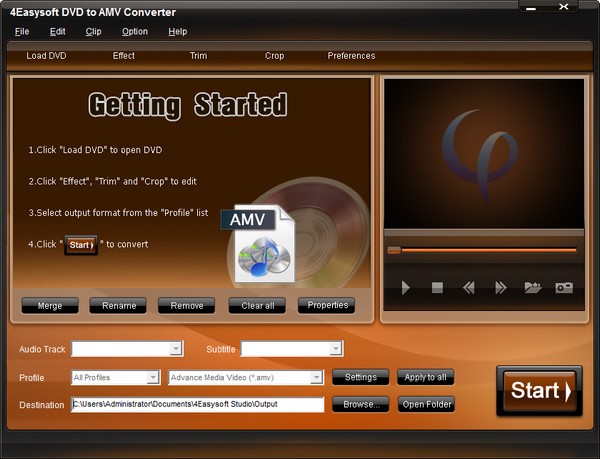 4Easysoft DVD to AMV Converter(视频转换软件)