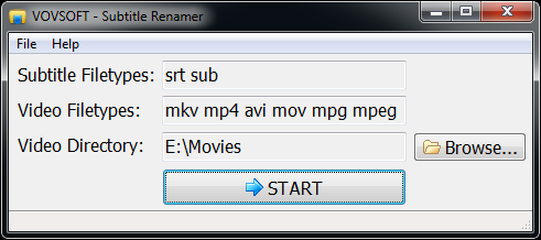 Vovsoft Subtitle Renamer(字幕文件重命名工具)