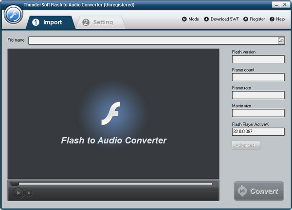 ThunderSoft Flash to Audio Converter