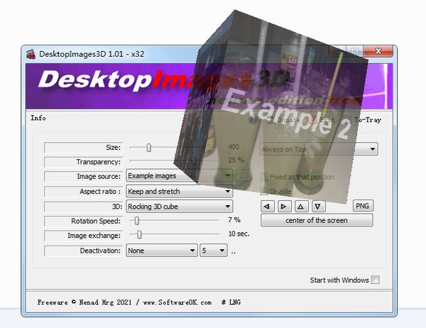 DesktopImages3D(桌面3D图片显示)