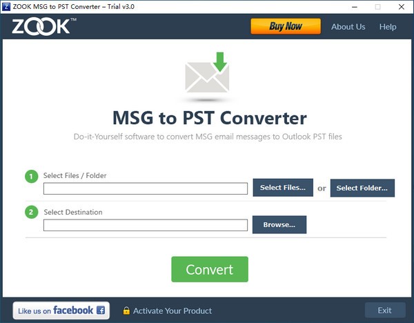 ZOOK MSG to PST Converter(MSG到PST转换器) 
