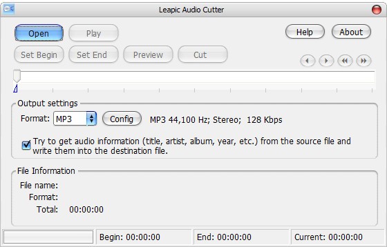 Leapic Audio Cutter(音频文件切割工具)