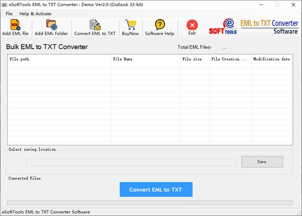 eSoftTools EML to TXT Converter(EML转TXT工具)