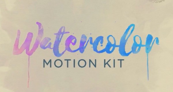 Watercolor Motion Kit插件